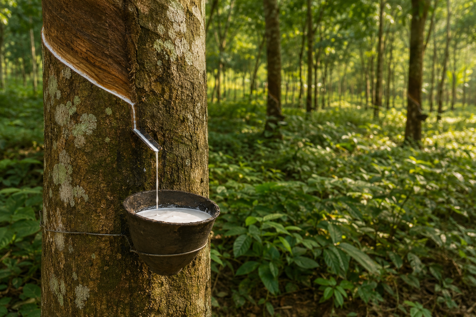 Hévéa & caoutchouc naturel · Produit agricole pour export